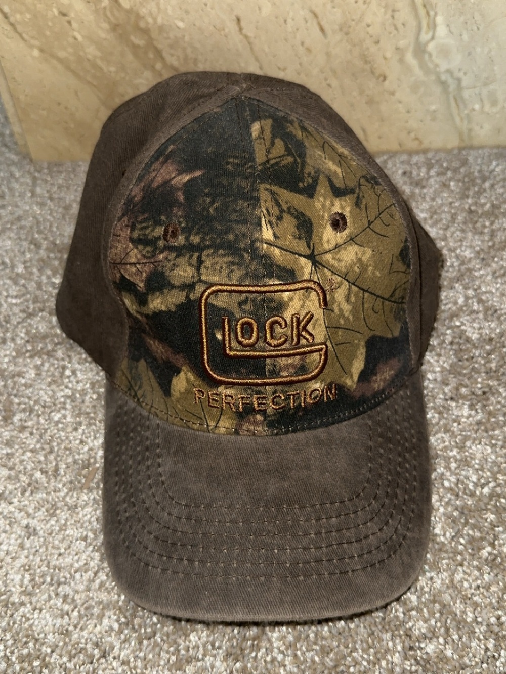 Glock Perfection Brown Camo Baseball Cap